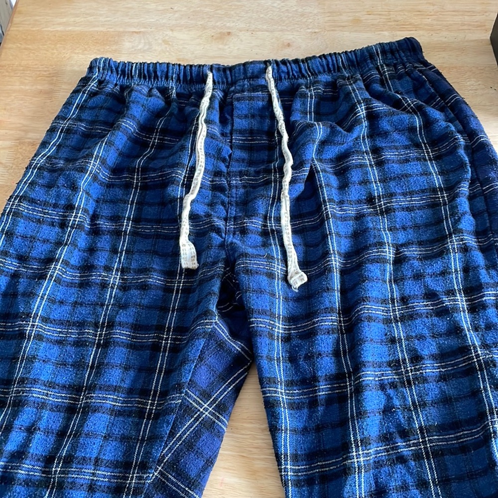 Blue Flannel Pajama Pants